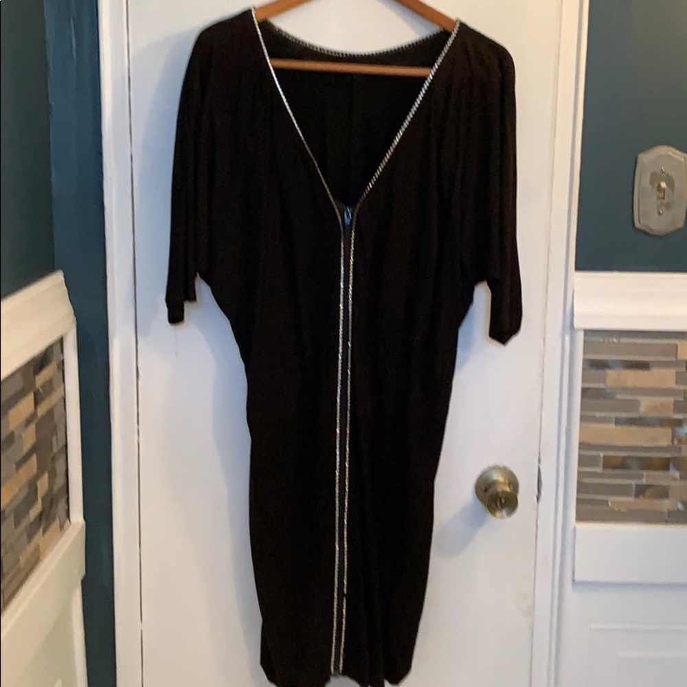 Vintage Suede and Rhinestone dress